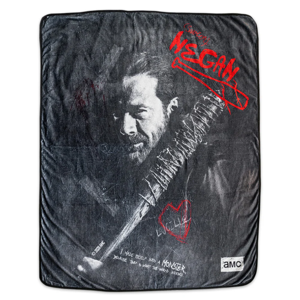 The Walking Dead Negan Graffiti Flannel Fleece Blanket - Image 2