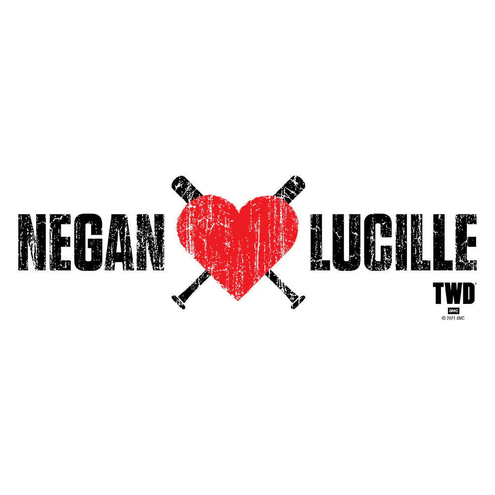 The Walking Dead Negan Heart Lucille Adult Short Sleeve T-Shirt - Image 2