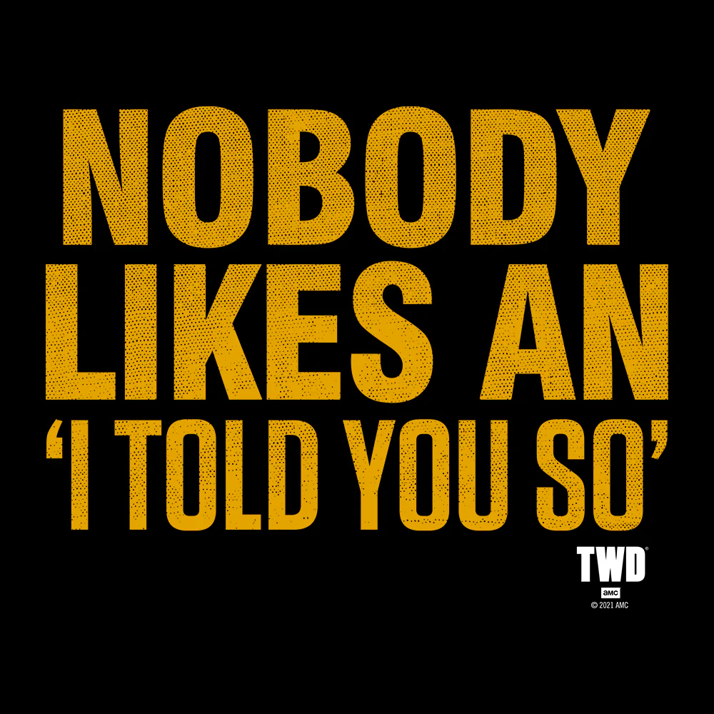 The Walking Dead Negan Told You So Adult Short Sleeve T-Shirt - Image 2