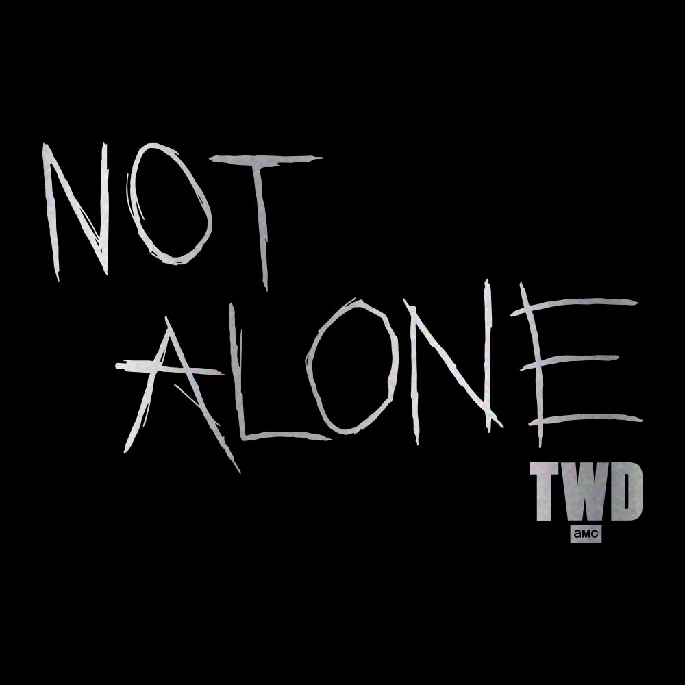 The Walking Dead Not Alone Laser Engraved Flask - Image 2