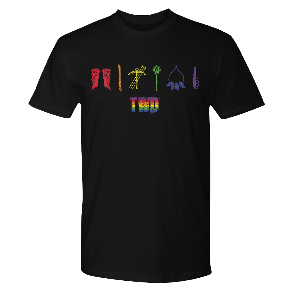 The Walking Dead Pride Icons Adult Short Sleeve T-Shirt