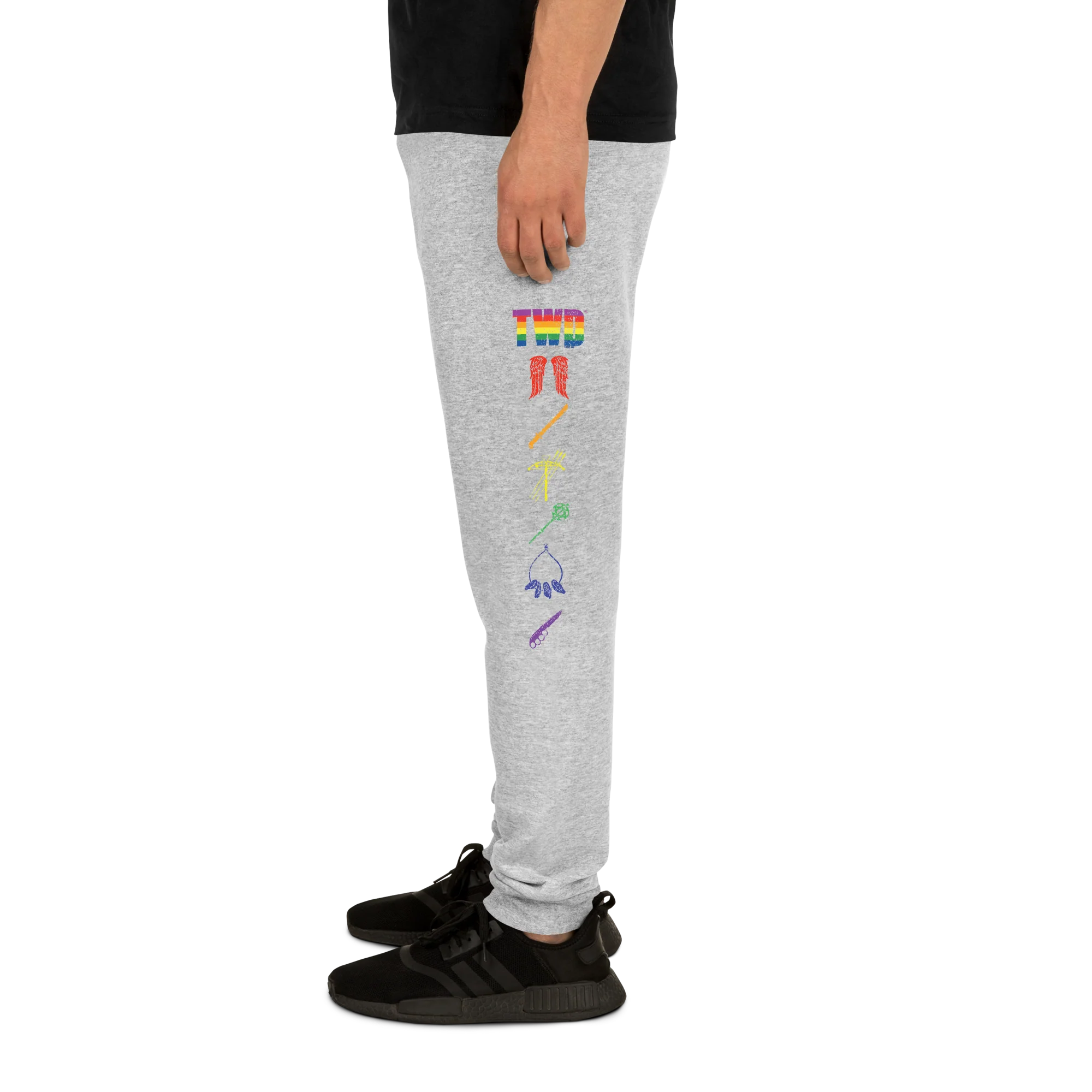 The Walking Dead Pride Icons Stack Adult Fleece Joggers - Image 4