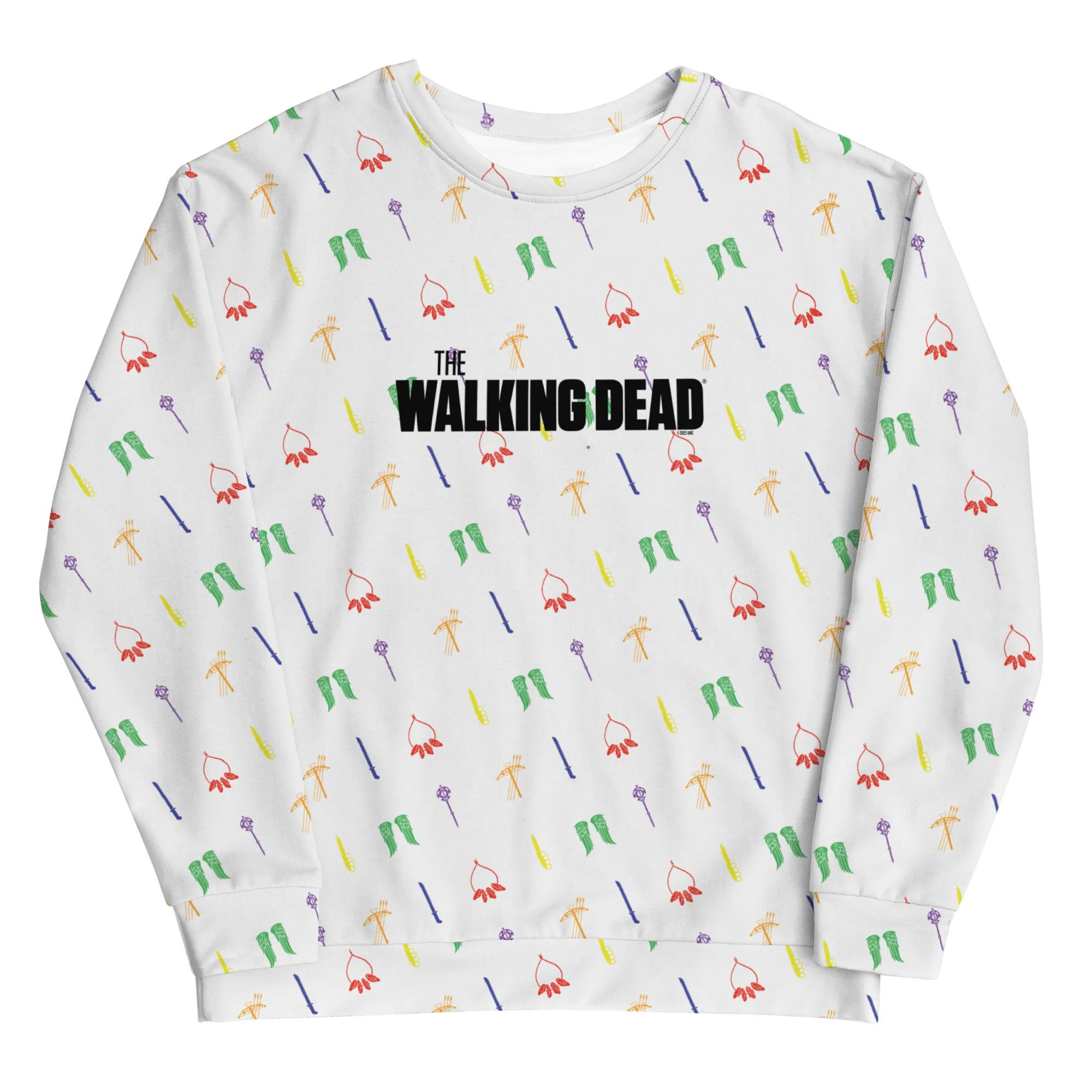 The Walking Dead Pride Icons Unisex Crew Neck Sweatshirt - Image 5