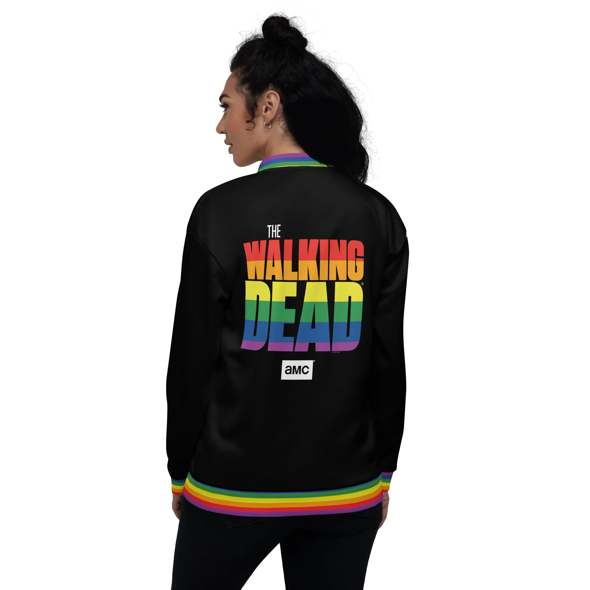 The Walking Dead Pride Logo Unisex Bomber Jacket - Image 3