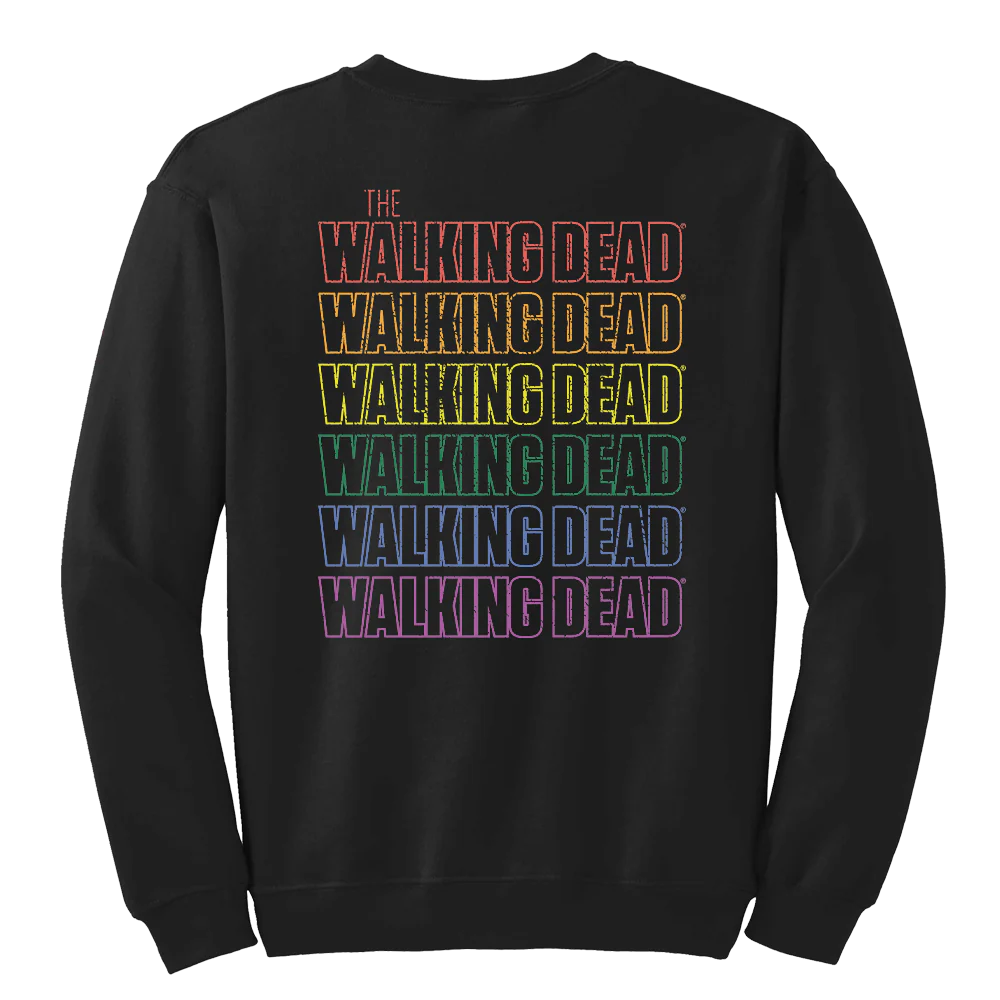 The Walking Dead Pride Repeat Logo Fleece Crewneck Sweatshirt - Image 2