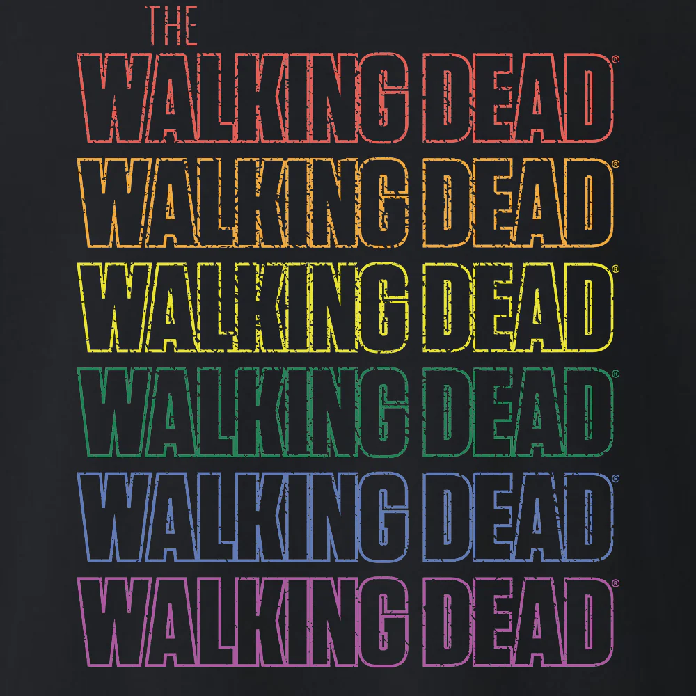 The Walking Dead Pride Repeat Logo Fleece Crewneck Sweatshirt - Image 4