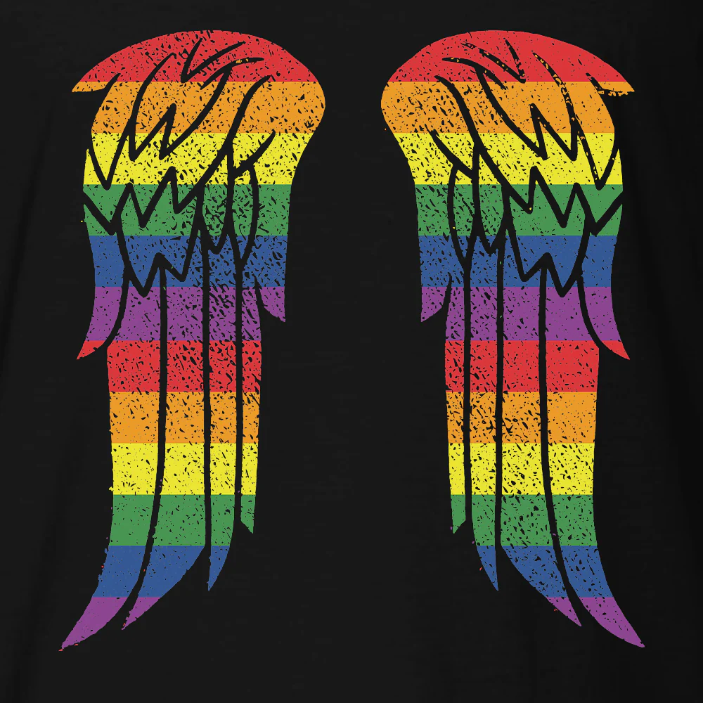 The Walking Dead Pride Wings Adult Short Sleeve T-Shirt - Image 4