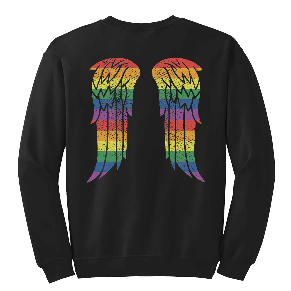 The Walking Dead Pride Wings Fleece Crewneck Sweatshirt - Image 2