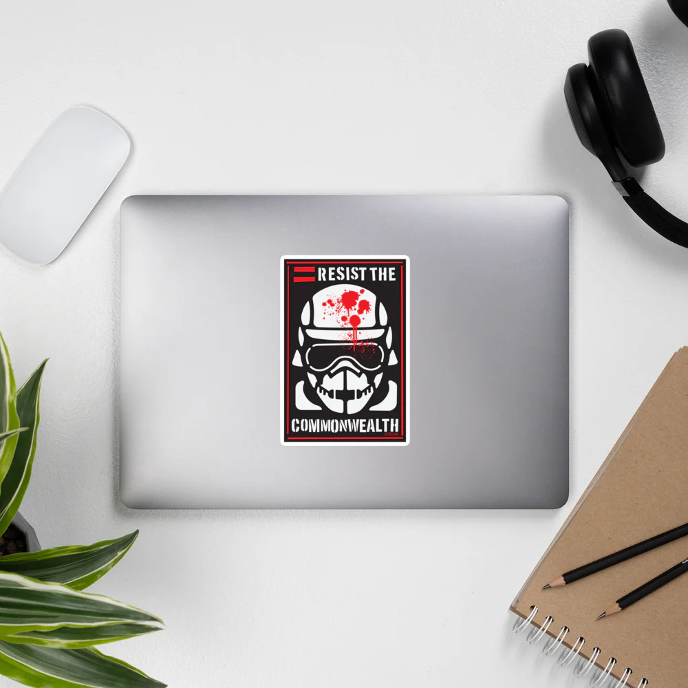 The Walking Dead Resist the Commonwealth Die Cut Sticker - Image 2