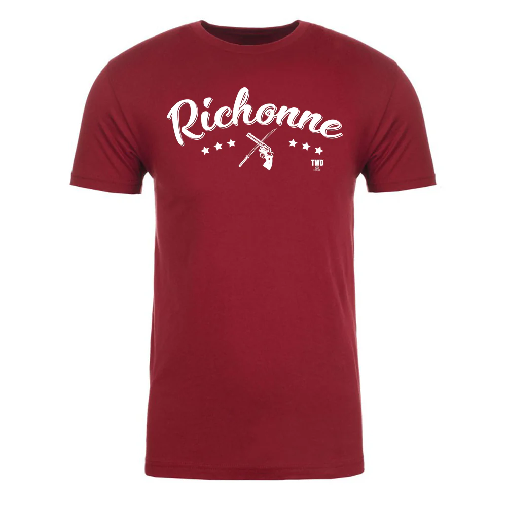 The Walking Dead Richonne Adult Short Sleeve T-Shirt - Image 3