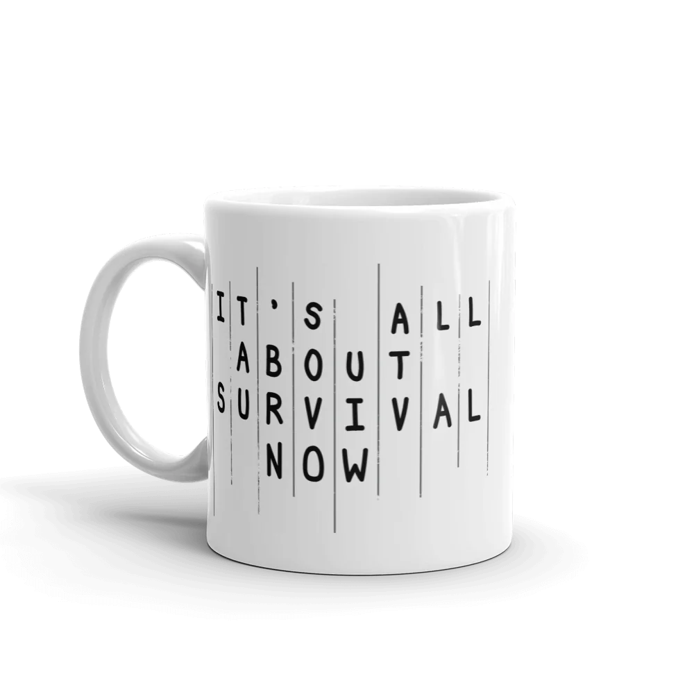 The Walking Dead Rick Season 5 Survival Quote White Mug