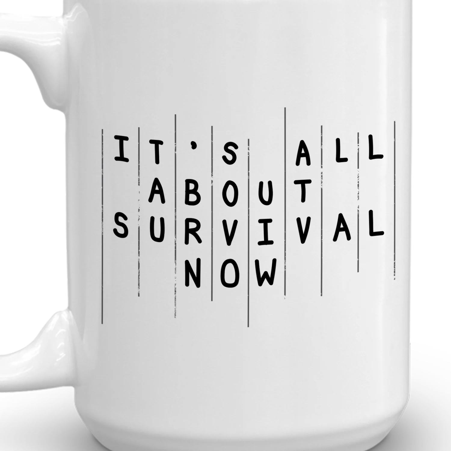The Walking Dead Rick Season 5 Survival Quote White Mug - Image 2