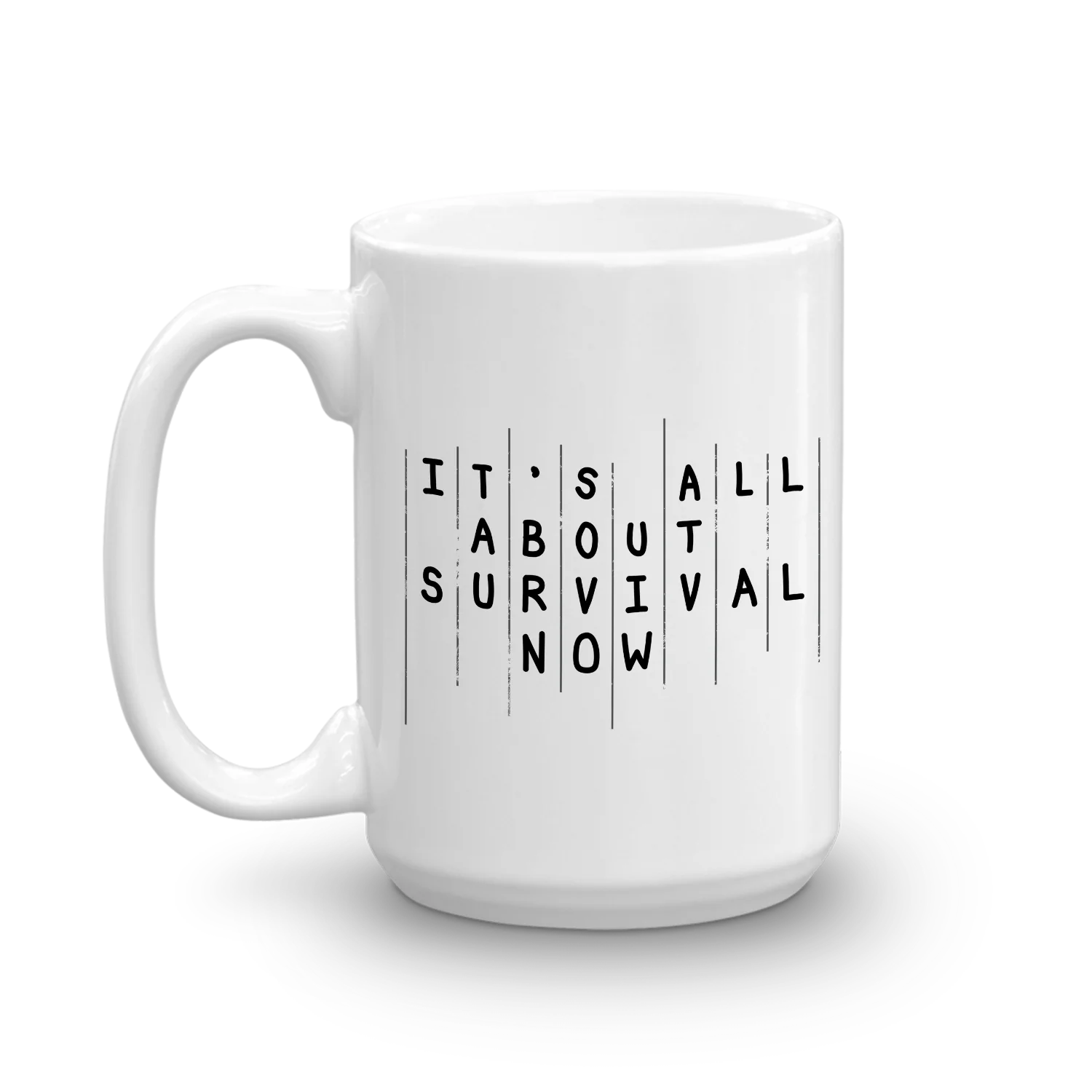 The Walking Dead Rick Season 5 Survival Quote White Mug - Image 3