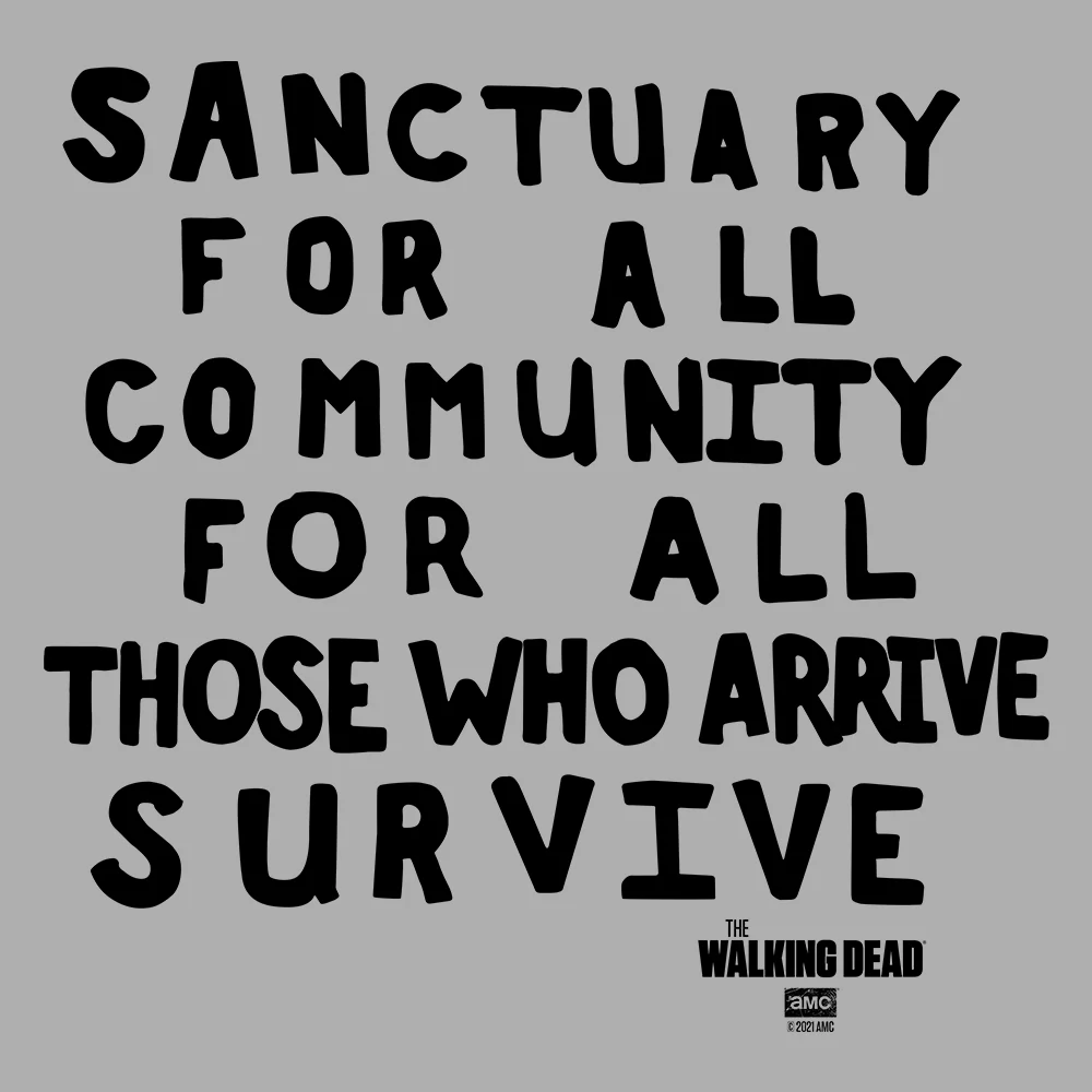 The Walking Dead Sanctuary For All Adult Short Sleeve T-Shirt - Image 2