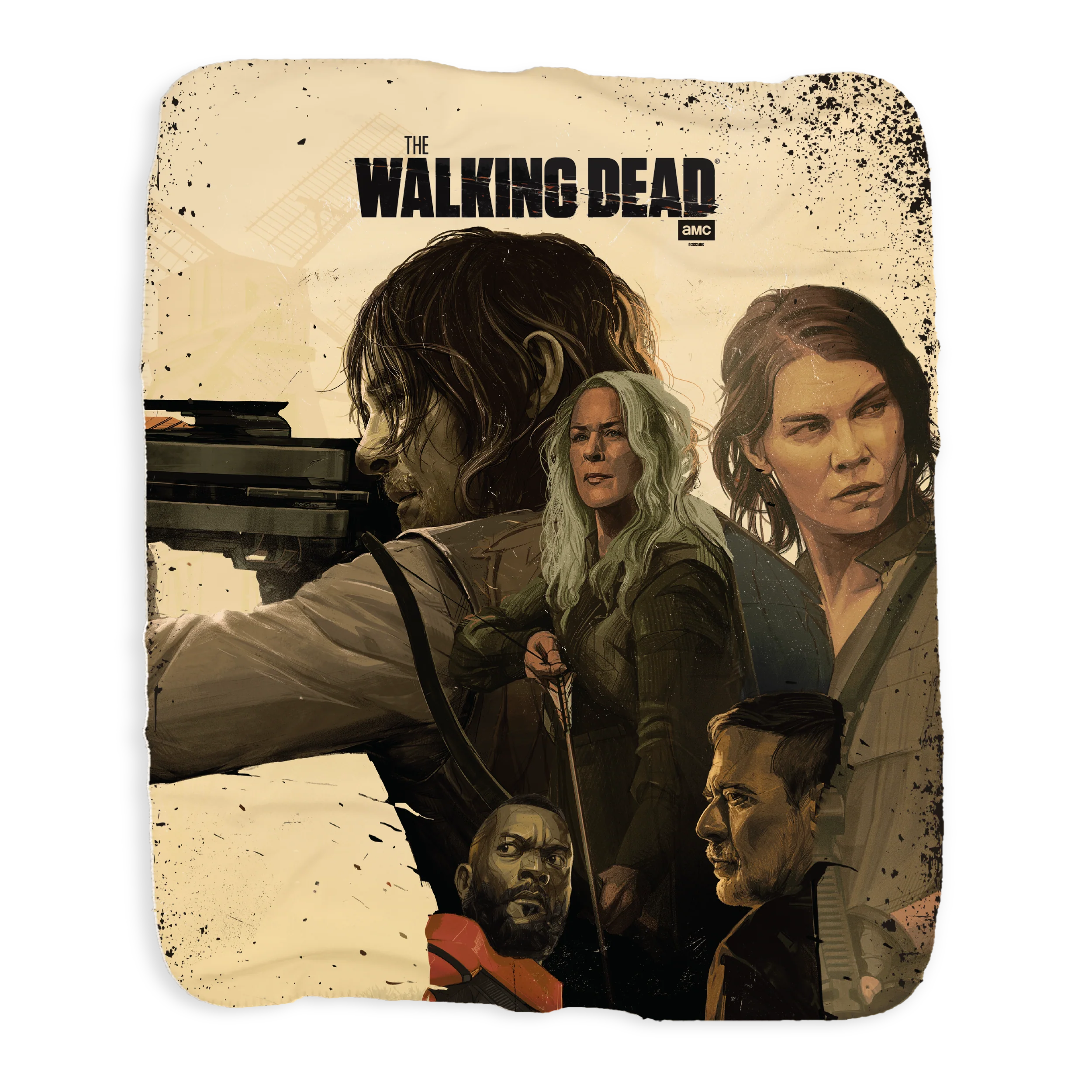 The Walking Dead Season 11B Key Art Sherpa Blanket