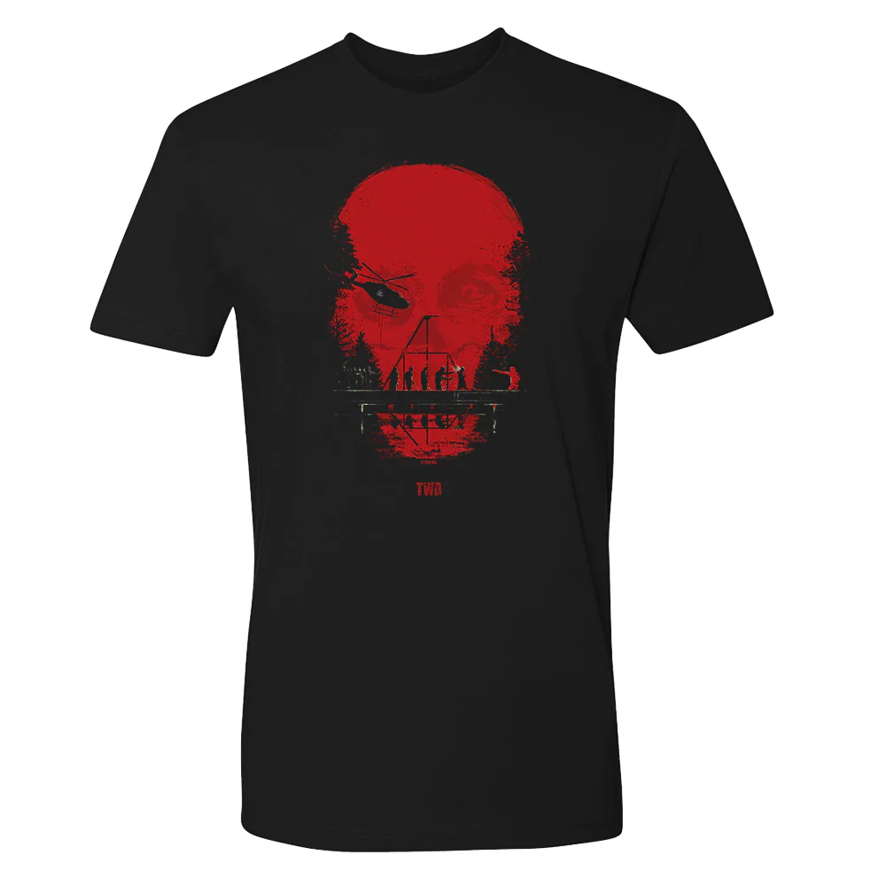 The Walking Dead Skull Adult Short Sleeve T-Shirt - Image 3