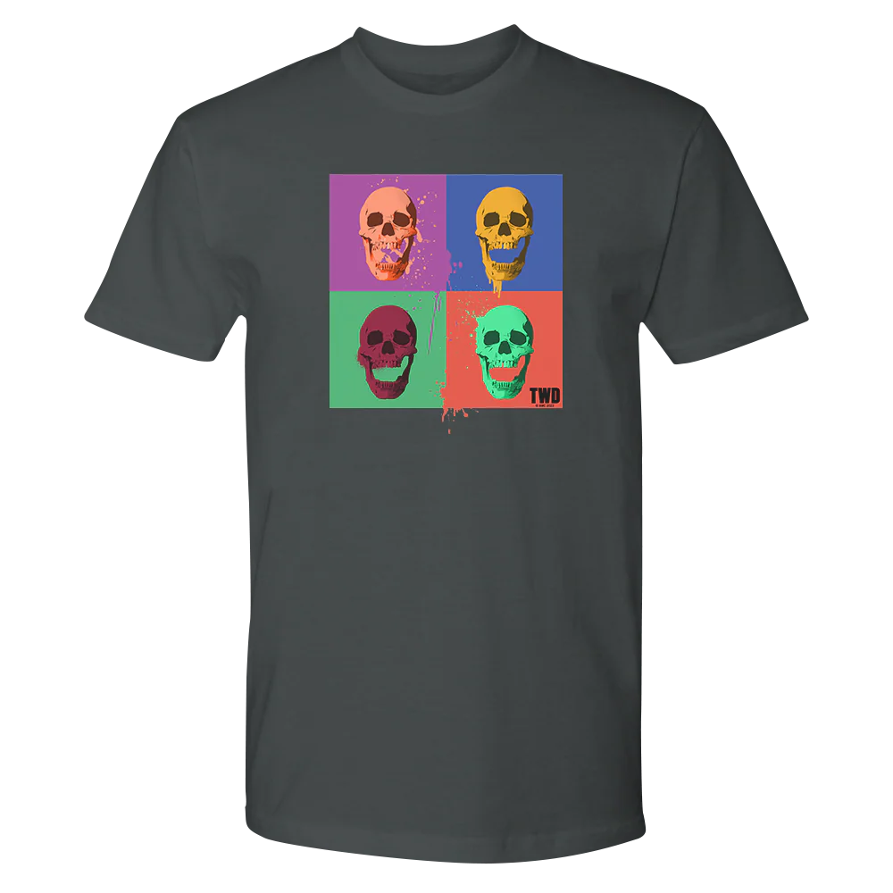 The Walking Dead Skull Pop Adult Short Sleeve T-Shirt - Image 2