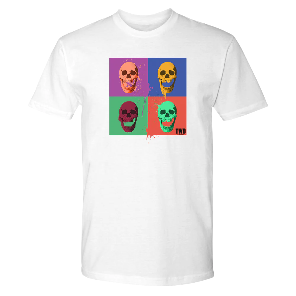 The Walking Dead Skull Pop Adult Short Sleeve T-Shirt - Image 3