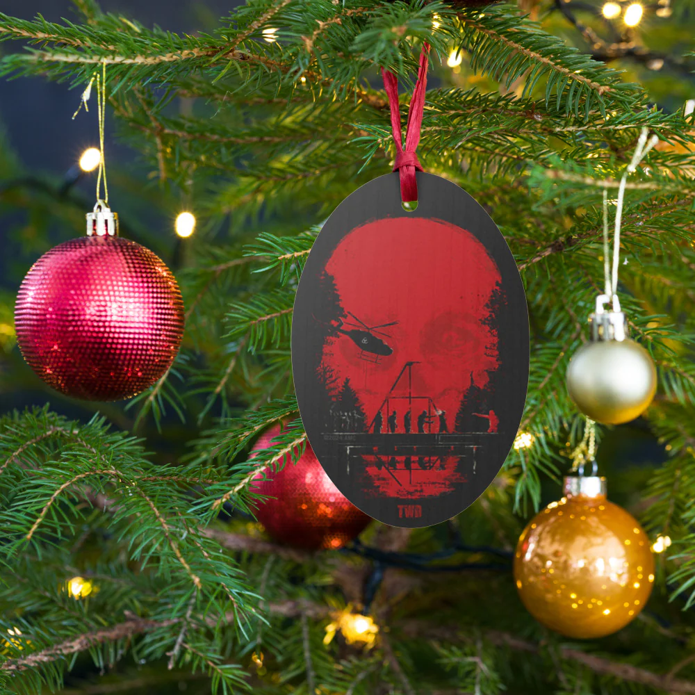 The Walking Dead Skull Wooden Wooden Ornament - Image 3