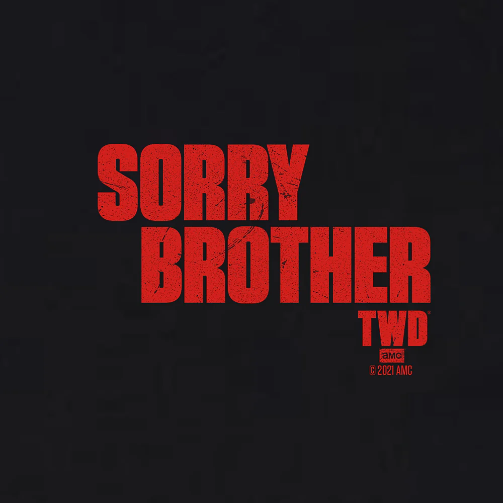 The Walking Dead Sorry Brother Adult Short Sleeve T-Shirt - Image 2