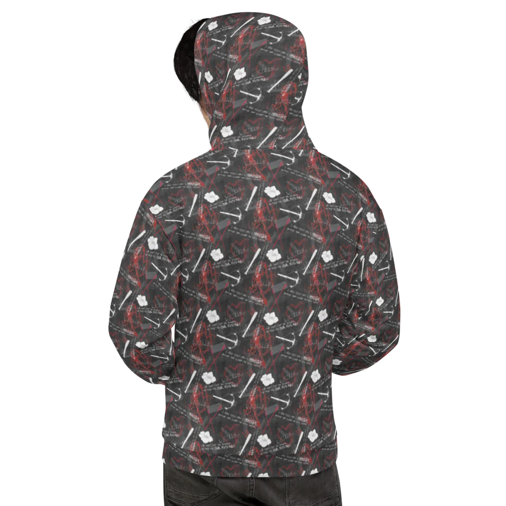 The Walking Dead Survival All-Over Print Adult Hooded Sweatshirt - Image 4