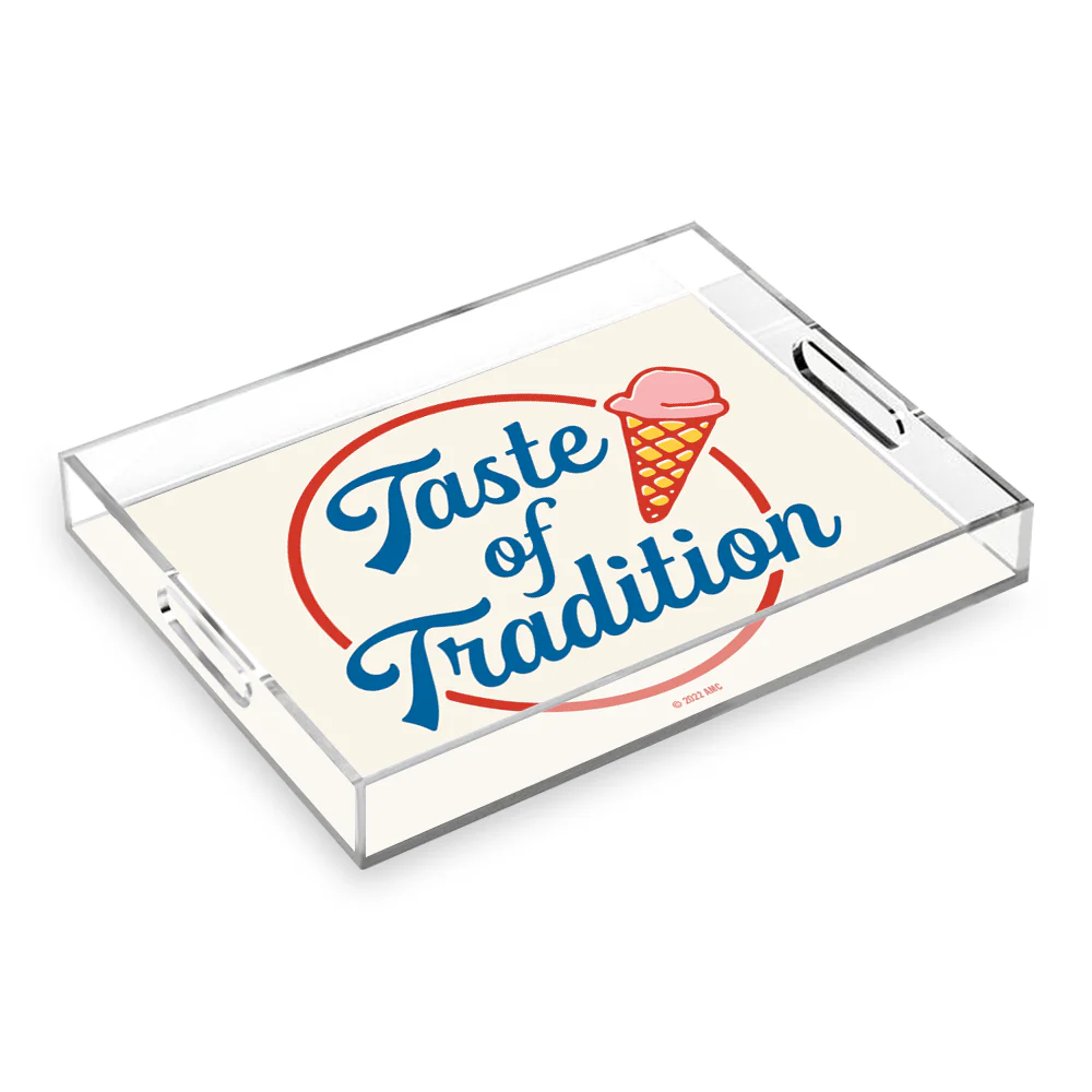 The Walking Dead Taste of Tradition White Acrylic Tray