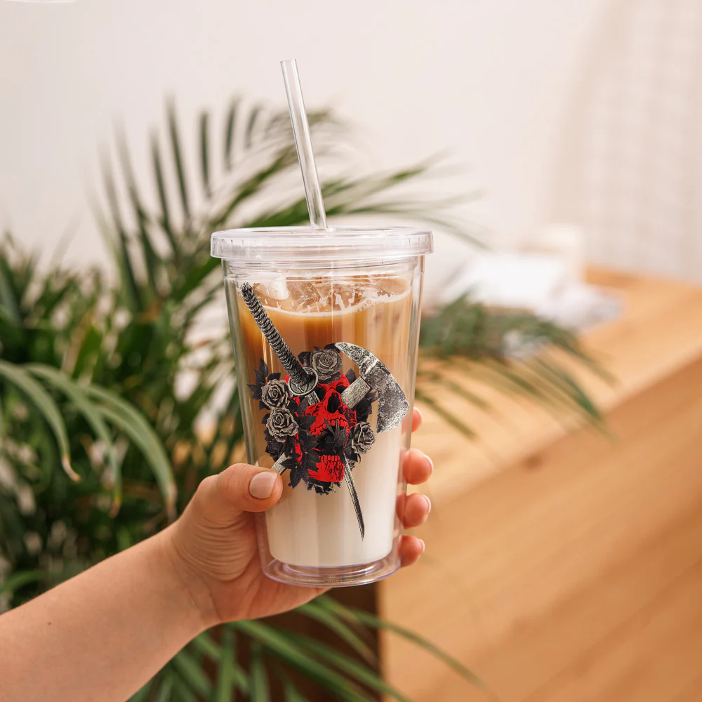 The Walking Dead: The Ones Who Live Skull Clear Tumbler - Image 7