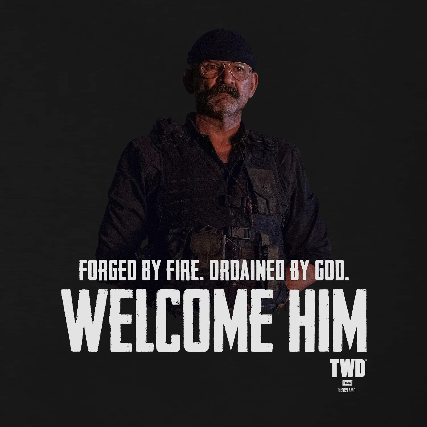 The Walking Dead Welcome Him Adult Short Sleeve T-Shirt - Image 2