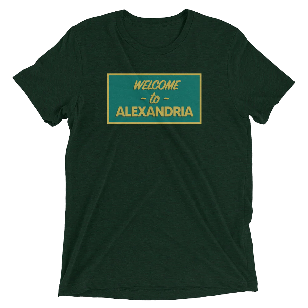 The Walking Dead Welcome to Alexandria Adult Tri-Blend T-Shirt