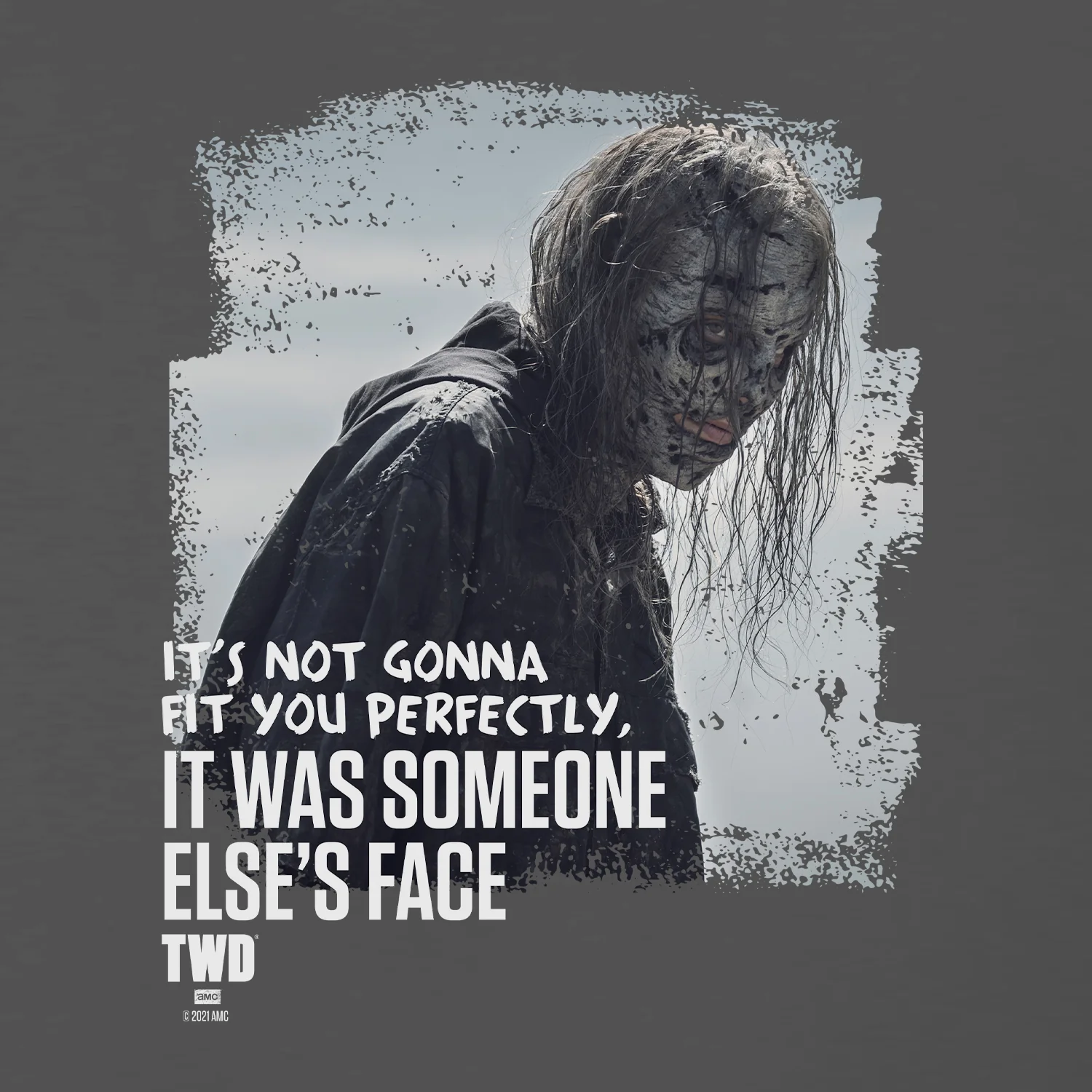The Walking Dead Whisperer Mask Adult Short Sleeve T-Shirt - Image 2