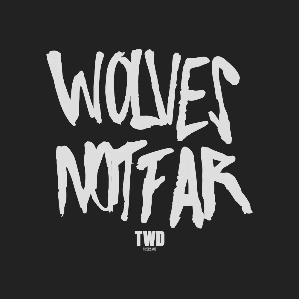 The Walking Dead Wolves Not Far Adult Tank Top - Image 2