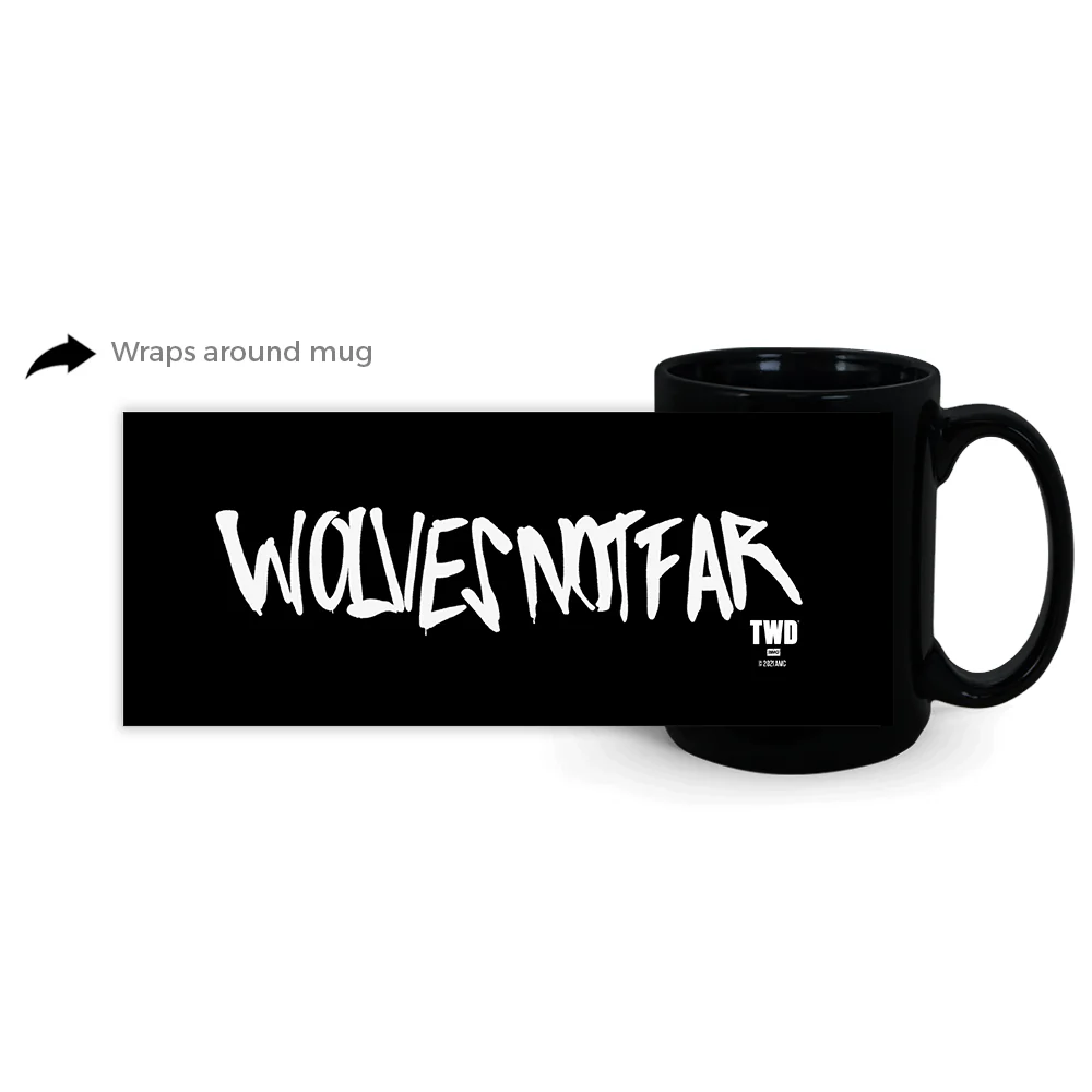 The Walking Dead Wolves Not Far Black Mug - Image 2