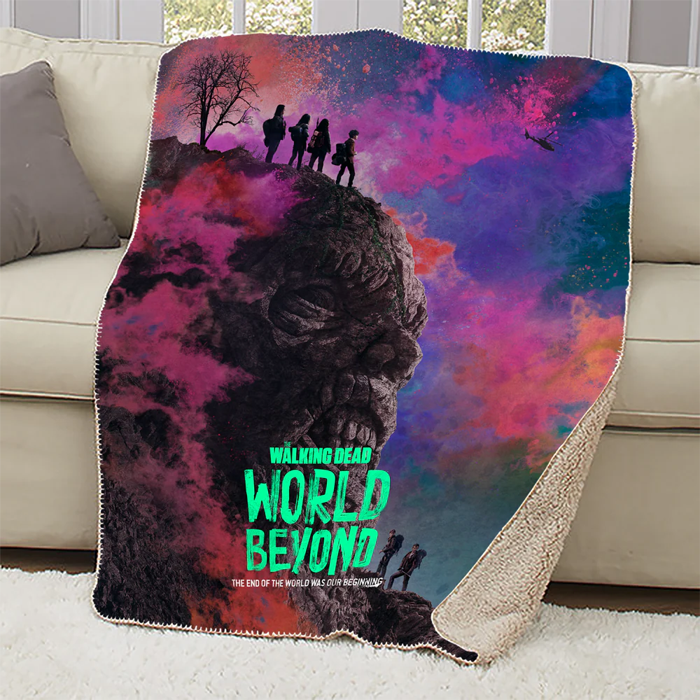 The Walking Dead: World Beyond Season 1 Art Sherpa Blanket - Image 3