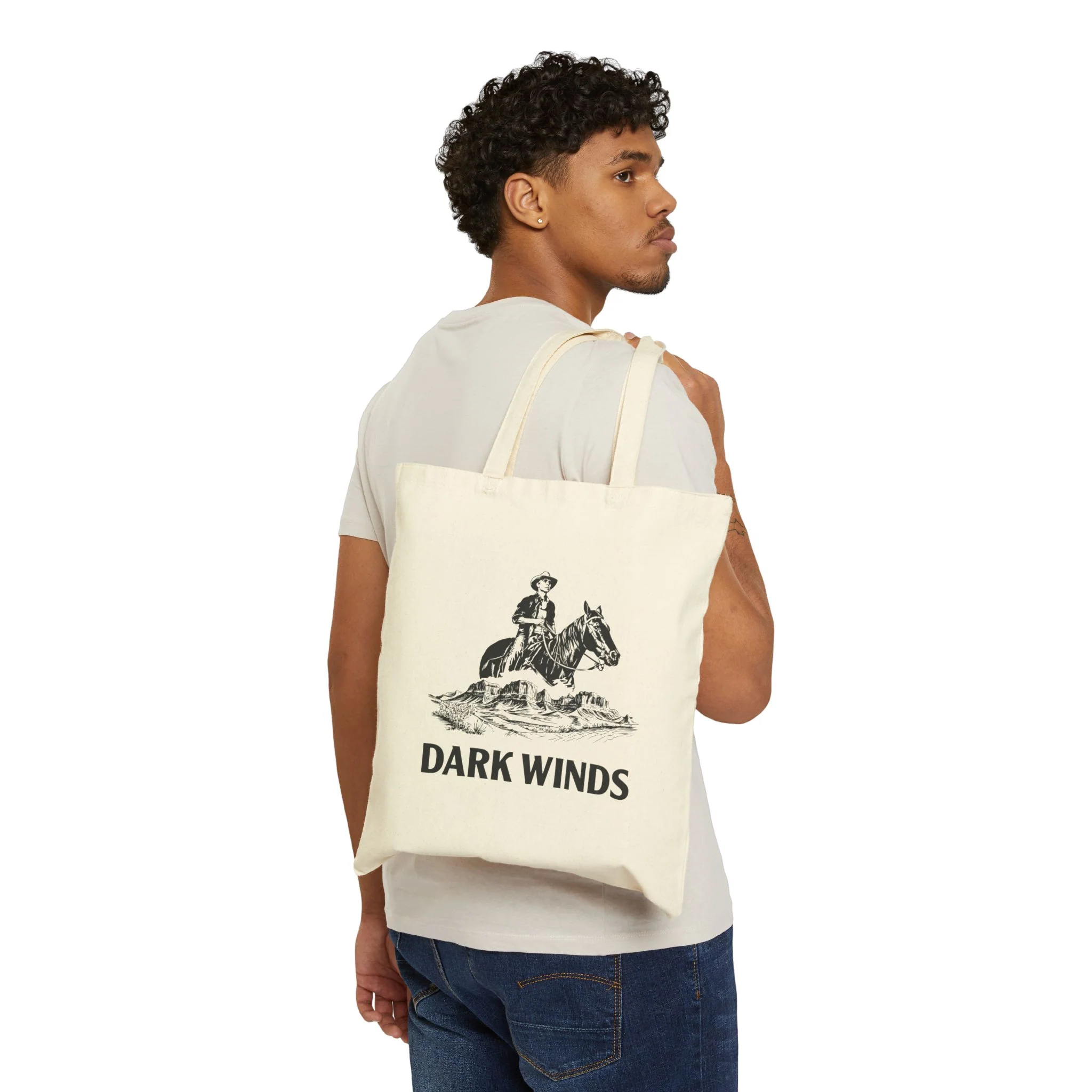 Dark Winds Joe Leaphorn Illustrated Canvas Tote - Image 4